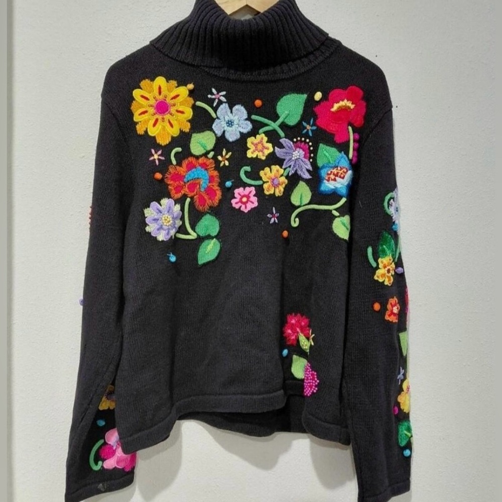 Collective Works of Berek 2 by Takako Sakon. Beaded & Embroidered turtleneck